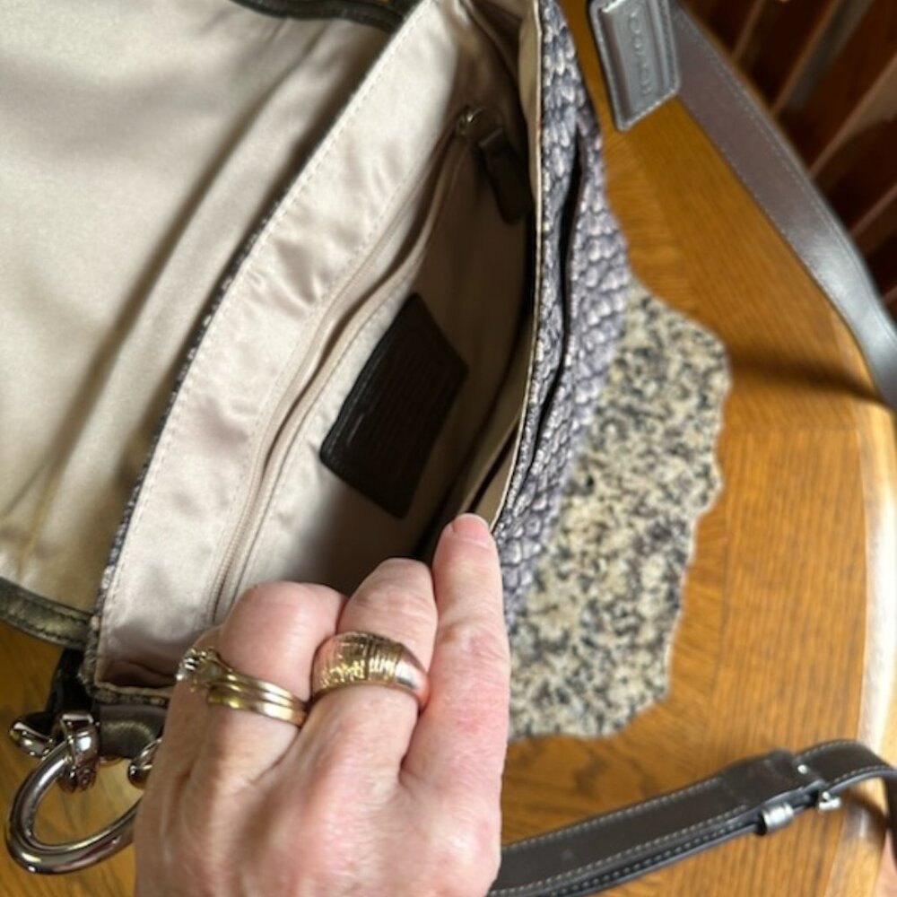 Coach Snake Print Taylor Snake Print Crossbody - image 3